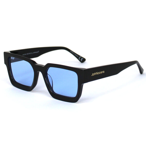 sunglasses johnocera men women unisex square shape black acetate aqua polarized lenses