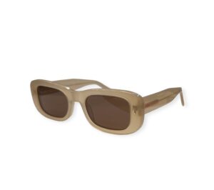 sunglasses funky buddha women rectangular shape beige acetate brown polarized lenses uv protection