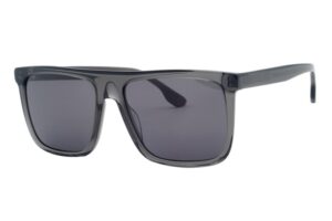 sunglasses hoffman men square shape crystal grey acetate grey polarized lenses antireflective coat uv protection