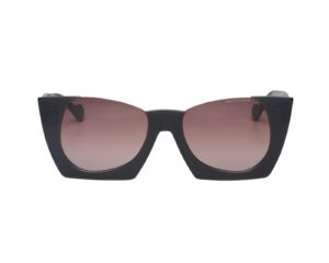 sunglasses kreuzbergkinder women butterfly shape black acetate gradient brown lenses antireflective coat uv protection