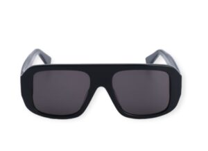 sunglasses zeus dione men women unisex square shape black acetate grey lenses by zeiss uv protection