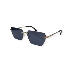 sunglasses tailor made men women unisex griff metallic frame square shape gold color grey lenses antireflective coat uv protection