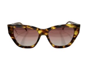 sunglasses eppoca women butterfly shape brown havana acetate gradient brown lenses uv protection