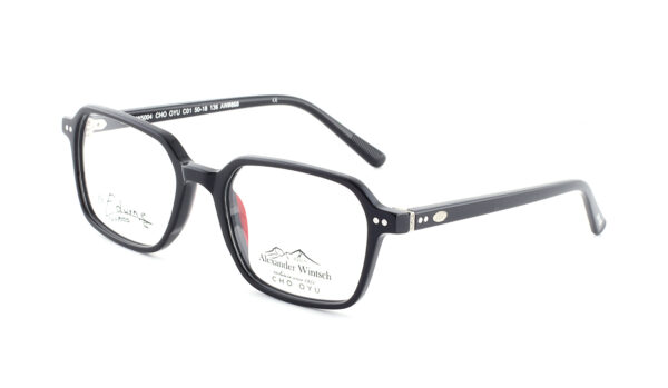 eyeglasses alexander wintsch men women unisex square shape black acetate