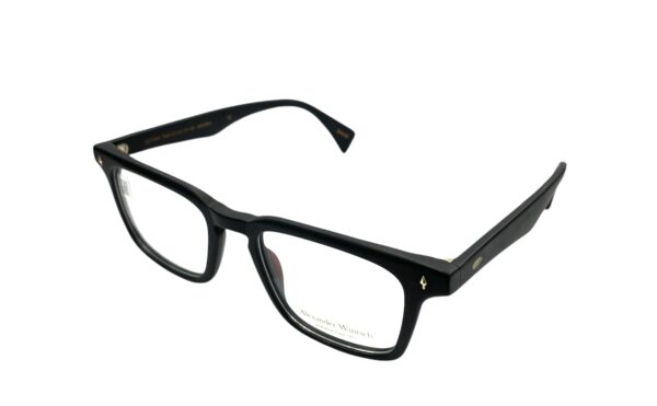 eyeglasses alexander wintsch men square shape matte black acetate