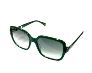 sunglasses eppoca women square shape dark green acetate gradient green lenses uvprotection