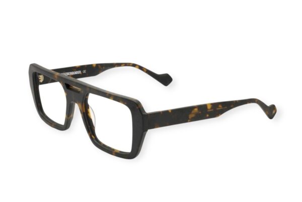 eyeglasses kreuzbergkinder men square shape matte brown havana acetate