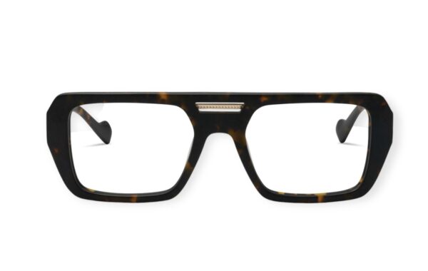 eyeglasses kreuzbergkinder men square shape matte brown havana acetate