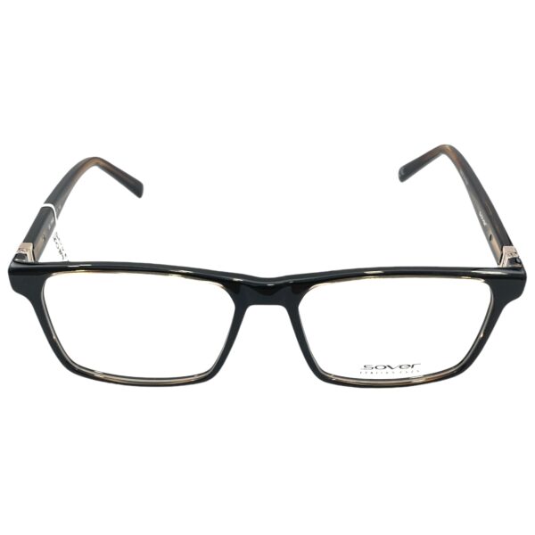 eyeglasses sover men square shape dark brown acetate