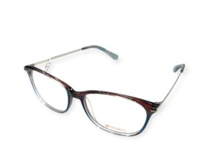 eyeglasses 27 degrees women butterfly shape burgundy blue and transparent color