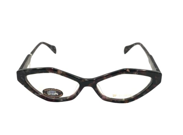 eyeglasses 27 degrees women geometric shape tortoise shell acetate