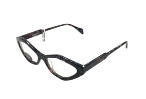 eyeglasses 27 degrees women geometric shape tortoise shell acetate