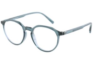 eyeglasses carlo rossi kids round shape transparent blue/grey acetate