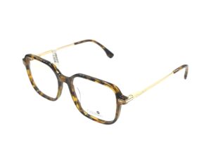 eyeglasses cavallieri women square shape brown havana acetate gold metallic frames