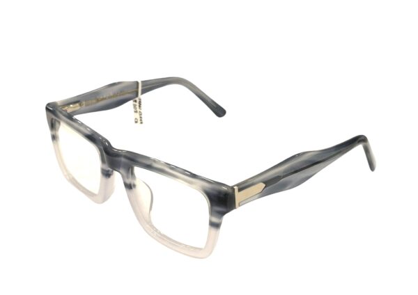 eyeglasses jean cleef women square shape blue-grey acetate