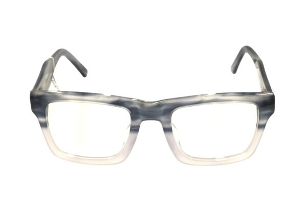 eyeglasses jean cleef women square shape blue-grey acetate