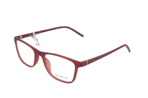 eyeglasses monte napoleone kids square shape red (burgundy) plastic frame