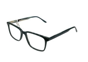 eyeglasses monte napoleone square shape dark green acetate for kids