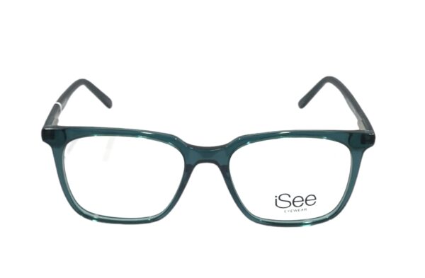 eyeglasses isee kids girls square shape green acetate