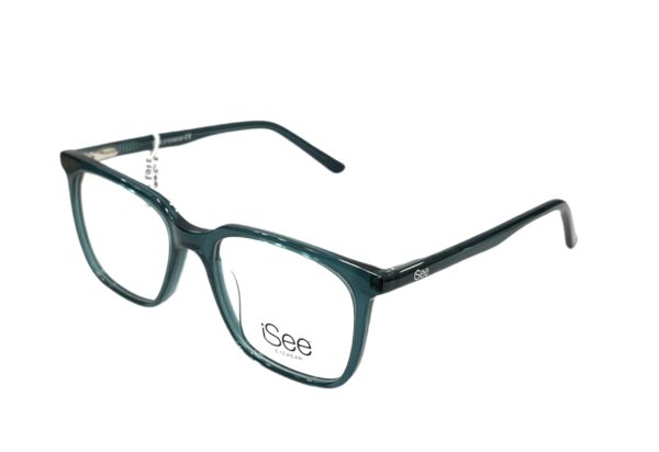 eyeglasses isee kids girls square shape green acetate