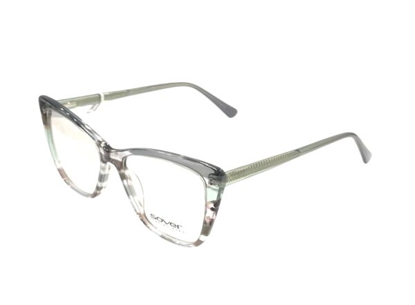 eyeglasses sover women butterfly shape grey-brown transparent acetate