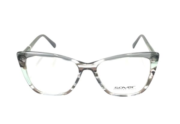 eyeglasses sover women butterfly shape grey-brown transparent acetate