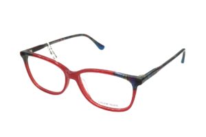 eyeglasses tailor made women square shape red acetate blue tortoise shell temples