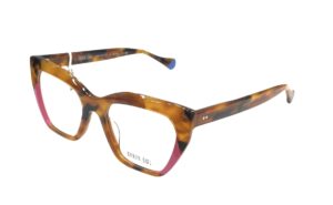 eyeglasses urban owl women butterfly shape brown havana acetate pink details