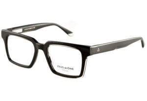 eyeglasses zeus n dione black acetate men square shape