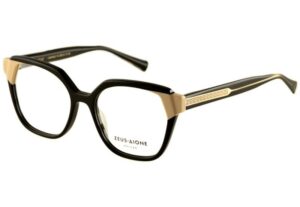 eyeglasses zeus n dione women butterfly shape black acetate beige details