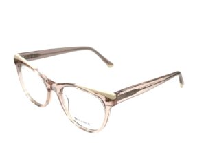 eyeglasses el greco women butterfly shape transparent pink acetate white details