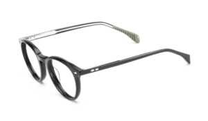 eyeglasses leparc men women round shape black acetate