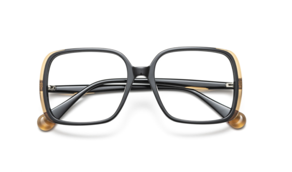 eyeglasses leparc women square shape black acetate