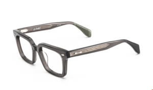 eyeglasses leparc men square shape crystal grey acetate