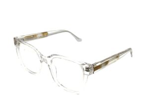 EYEGLASSES tailor made women square shape transparent acetate