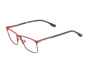 eyeglasses woodys men square shape red titanium frame