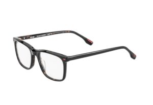 eyeglasses woodys men square shape black acetate dark brown havana