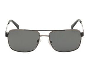 sunglasses guess men metal grey black polarized uvprotection pilot