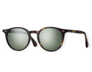 sunglasses centrostyle unisex men women brown havana acetate polarized green lenses uv protection