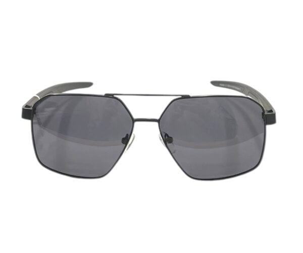 sunglasses eppoca men aviator shape black metallic frame polarized grey lenses uv protection