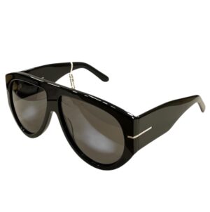 sunglasses eppoca unisex aviator shape oversized black acetate grey lenses