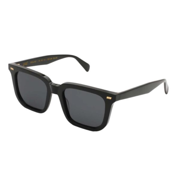sunglasses gast unisex men women square shape black acetate grey lenses antireflective coating uv protection