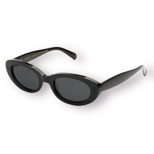 sunglasses gast unisex men women oval shape black acetate grey lenses antireflectice coating uv protection