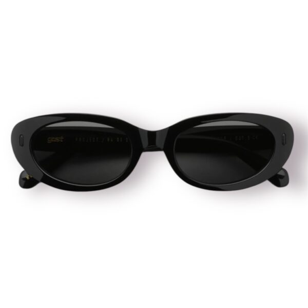 sunglasses gast unisex men women oval shape black acetate grey lenses antireflectice coating uv protection