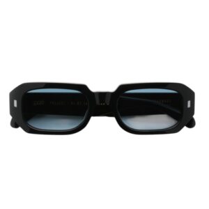 sunglasses gast unisex men women rectangular shape black acetate gradient blue lenses antireflective coating uv protection
