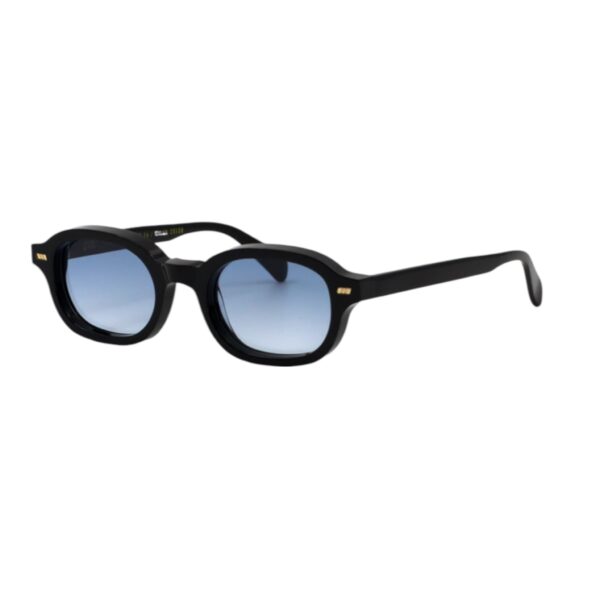 sunglasses gast unisex men women round shape black acetate gradient blue lenses antireflective coating uv protection
