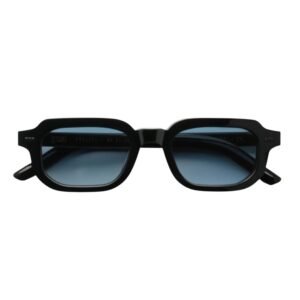 sunglasses gast unisex men women square shape black acetate gradient blue lenses antireflective coating uv protection