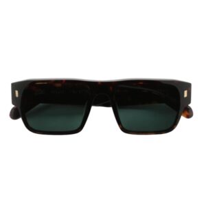 sunglasses gast unisex men women square shape brown havana acetate green lenses antireflective coating uv protection