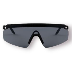 sunglasses snob milano unisex men women mask matte black plastic frame grey lenses uv protection