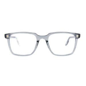 eyeglasses snob milano men square shape crystal grey acetate magnetic clip on with zeiss lenses uv protection